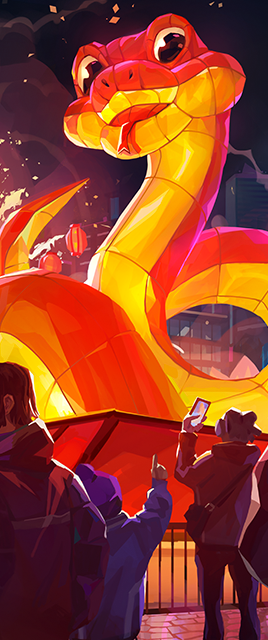 Serpent\'s Celebration Card